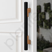 Plantex Door Handle/17 Inch Main Door Handle/Handle for Wooden Door/Pull-Push Door Handle/Door Accessories (Pack of 1, Rose Gold-Black)