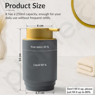 Plantex Ceramic Soap Dispenser for Washbasin/Hand Soap Dispenser/Soap Dispenser for Kitchen/Bathroom Accessories - Pack of 1