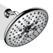 Plantex Abs Shower Head For Bathroom/8 Different Modes Shower Head/Overhead Shower Without Arm/Rain Shower Head For Bathroom - (Chrome)