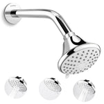 Plantex Shower Head for Bathroom with Shower Arm/Bathroom shower Combo-430B Strong ABS Combo/Shower for bathroom/Rain Shower/4 Inch Shower Head/9 Inch Shower Arm/Adjustable Head