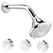 Plantex Shower Head for Bathroom with Shower Arm/Bathroom shower Combo-430B Strong ABS Combo/Shower for bathroom/Rain Shower/4 Inch Shower Head/9 Inch Shower Arm/Adjustable Head