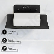Plantex Stainless Steel Soap Holder for Bathroom/Wall Mounted Soap Holder/Soap Dish/Bathroom Accessories (Black)