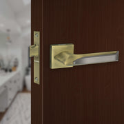 Plantex Heavy Duty Door Lock for Bathroom/Balcony/Office with Baby Latch/Mortise Keyless Door Lock (7082 – Brass Antique/Satin Black Matt)
