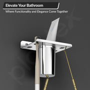 Plantex Platinum Stainless Steel Tooth Brush Holder/Tumbler Holder/Bathroom Accessories
