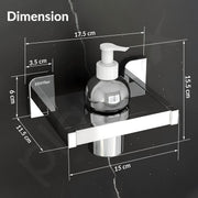 Plantex 304 Grade Stainless Steel Liquid Soap Dispenser for Bathroom/Shampoo Dispenser/Handwash Dispense/Bathroom Accessories - (Rolex, Chrome)