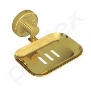 Plantex Galaxy 304 Grade Stainless Steel Single Soap Holder/Bathroom Soap Holder/Wall Mounted Soap Stand for Kitchen- (PVD Gold)
