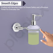 Plantex 304 Grade Stainless Steel Liquid Soap Dispenser/Shampoo Dispenser/Hand Wash Dispenser/Bathroom Accessories - Daizy (Chrome)