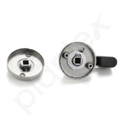 Plantex Bathroom Indicator Lock/Stainless Steel Indicator Deadbolt for Home/Toilet Partition Door Lock/Round Indicator Bolt Bathroom - Pack of 1 (Matt)
