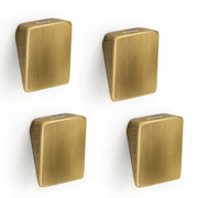 Plantex Knobs for Drawers/Square Drawer Knobs for Cabinets/Pull-Push Knobs for Kitchen/Bedroom Drawer - Pack of 4 (SH-331, Brass Antique)