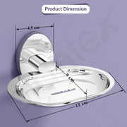 Plantex 304 Grade Stainless Steel Soap Holder Stand for Bathroom and Wash Basin/Wall mounted Soap Holder/Soap Dish/bathroom Accessories (Chrome)