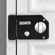 Plantex Rim Locks for Main Door/Suitable for Inside Opening Wooden Door//Heavy Duty Door Lock with 4 Keys - Pack of 1 (Z-Black)