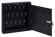 Plantex GI Metal Key Storage Box/Key Cabinet with 25 Key-Holders with Lock for Home/Key Holder for Home/Hotel/Companies/Office - Wall Mount (Black)