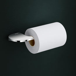 Plantex Smero Pure Brass Toilet Paper Roll Holder for Washroom/Tissue Holder/Toilet Paper Holder Stand for Bathroom/Kitchen/Bathroom Accessories - Aqua(Chrome)