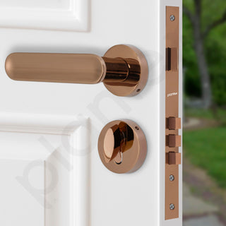 Plantex Premium Door Lock With 3 Years Warranty - Mortise Lock for Main Door Set (PVD Rose Gold Finish)