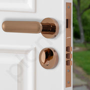 Plantex Premium Door Lock With 3 Years Warranty - Mortise Lock for Main Door Set (PVD Rose Gold Finish)