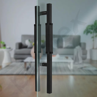 Plantex 20.5 Inch Main Door Handle/Aluminium Door Handle/Pull-Push Door Handle/Door Accessories (Pack of 1, Black)