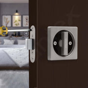 Plantex Zinc Door Lock For Bathroom/Pocket Door Latch/Door Hardware For Home/Bedroom/Bathroom - (Dtm-620, Satin And Black)