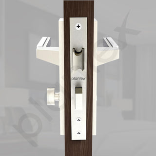 Plantex Premium Door Lock for Home/6-Lever Lock Mechanism with 3 Years of Warranty/Mortise Locks for Door - (8001- Chrome & Matt)