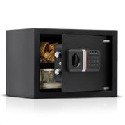 Plantex 22 Litre Hotel Safe Tijori Box/Safe Locker for Home/Digital Locker/Electronic Safety Locker with Master & User Dual Code Access with Emergency Key/2 Years Warranty By Plantex (Black)