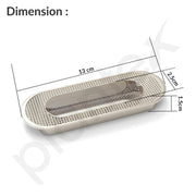 Plantex Sliding Door Handle/Concealed Handle for Sliding Door/96mm Concealed Handle for Wardrobe/Kitchen Cabinet - Pack of 2 (Satin)