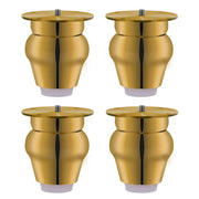 Plantex Heavy Duty Stainless Steel 3 inch Sofa Leg/Bed Furniture Leg Pair for Home/Furniture Sofa Legs for Table/Sofa Support Legs/Sofa Furniture Leg (Gold Finish) Set of 4 Pcs