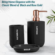 Plantex Ceramic Bathroom Set - Soap Holder for Bathroom/Liquid Soap Dispenser/Tumbler Holder/Toothbrush Holder - 3 Pcs Set