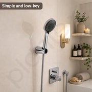 Plantex Hand Shower Holder For Bathroom/Adjustable Handheld Shower/Wand Holder/Wall Mount Bracket - Pack of 1 (Chrome)