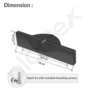 Plantex Cabinet Handle/Kitchen Cabinet Door Handle/Wardrobe/96 mm Cupboard Handle/Door Pull-Push Handle for Home/Office - Pack of 2 (Black)