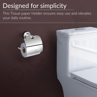 Plantex 304 Grade Stainless Steel Toilet Paper Roll Holder/Tissue Paper Holder/Toilet Paper Holder in Bathroom/Kitchen/Bathroom Accessories Pack of 1, Skyllo (Chrome)
