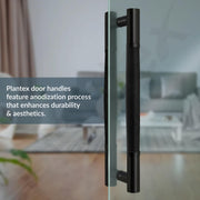 Plantex Main Door Handle/Stainless Steel & Aluminium Door Handle/450mm Pull-Push Handle for Home/Office/Hotel - Pack of 1 (DTMD-411, Black)