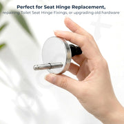 Plantex 55MM QQ Toilet Seat Cover Hinges/Soft Close QQ Quick Release Replacement Kit/Corrosion-Resistant Hydraulic Dampers with Screws & Fittings/Easy Installation-1 Pair (2 Piece)
