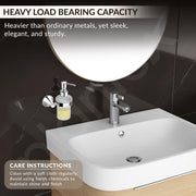 Plantex Liquid Soap Dispenser for Bathroom/Pure Brass Shampoo Dispenser/Handwash Dispenser/Bathroom Accessories - Pack of 1 (APS-EFL-07, Chrome)