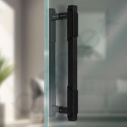 Plantex Door Handle/14 Inch Main Door Handle/Aluminium Door Handle/Pull-Push Door Handle/Door Accessories/3 Years Warranty (Pack of 1, Black)