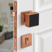 Plantex Door Lock/Main Door Mortise Lock Handle/Handle Set with Key for Home/Office/Door Accessories - (PT-011, Rose Gold & Black)