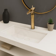 Plantex Pure Brass Basin Mixer Tap Hot & Cold/Single Lever Pillar Cock Water Tap for Wash Basin/Deck Mount-(Brass Antique)