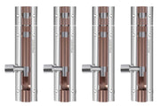 Plantex 4-inch Multicolour Tower Bolt for Door and Windows Locking and Safety - Pack of 4