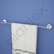 Plantex Smero Pure Brass Towel Hanger for Bathroom/Single Towel Rod/Towel Bar/Bathroom Accessories - Circle (24 Inch-Chrome)