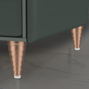 Plantex 4 Inch Sofa Legs for Bed Furniture/Sofa Legs for Table/Sofa Support Legs with Rubber Grip (Rose Gold, 6 Pcs)