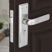 Plantex Heavy-Duty Door Lock Set - Main Door Lock Handle Set/6-Lever Lock Mechanism with 3 Years of Warranty/Mortise Lock with 3 Keys, Brass Lock Body & Cylinder(PTP-03 Matt)