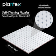 Plantex Stainless Steel Shower head for Bathroom 12 x 12 inch with Water Saving Techonology/Rain Flow Overhead Shower without Arm/Bathroom Shower - (Sandwich-Chrome)