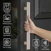 Plantex 12 Inch Main Door Handle/Aluminium Handle for Door/Pull-Push Handle for Home/Office/3 Years Warranty By Plantex - Pack of 1 (APS-612, Satin)