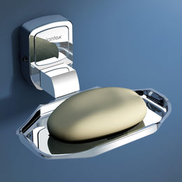 Plantex Single Soap Dish/304 Grade Stainless Steel Soap Holder/Soap Case/Soap Stand/Soap Bar/Bathroom Accessories - Pack of 1 (Chrome)