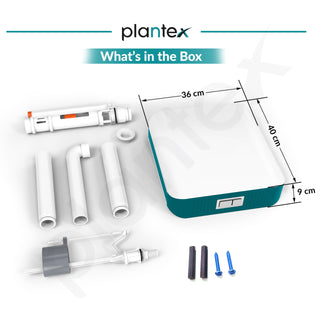 Plantex Flush Tank for Toilet with 7 LTR Water Capacity/Slim & Dual Tone Polypropylene Commode Flush Tank with Internal Accessories - Pack of 1 (Ocean Green & White)