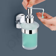 Plantex 304 Grade Stainless Steel Hand Wash Holder for Wash Basin/Liquid Soap Dispenser/Bathroom Accessories - Parv (Chrome)