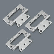 Plantex Stainless Steel Butterfly Hinges for Door/Non-Mortise Hinges/4 Inch x 14 Gauge Hinge/2.5 mm Hinge for Home/Office/Hotel - Pack of 3 (Chrome)