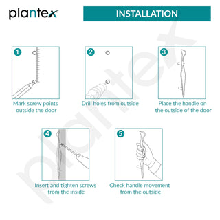 Plantex Cabinet Handle/288mm Handle for Cabinet/Door Pull-Push Handle for Home/Office - Pack of 1 (Rose Gold)