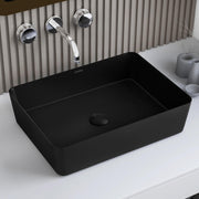 Plantex Melamine Wash Basin/Black Washbasin/Counter Top basin for Bathroom/Restaurants/Office (Black, 18 x 13 x 4.5 Inch)