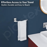 Plantex 304 Grade Stainless Steel Hand Napkin Hanger/Towel Ring/Napkin Holder/Towel Hanger/Holder Bathroom Accessories - Senso (Chrome)