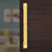 Plantex Door Lock for Home/Door Handle for Main Door/Mortise Lock with 3 computerized Brass keys/14 inch Pull-Push Handle/Door Hardware - Combo (Gold)