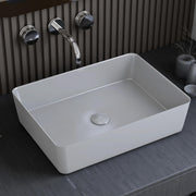 Plantex Melamine Wash Basin/Basin for Bathroom/Tabletop Wash Basin/Restaurants/Office (Grey, 18 x 13 x 4.5 Inch)